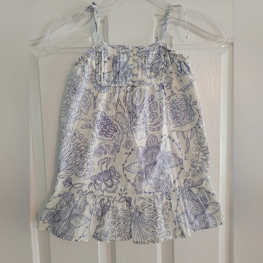 Gap Kids girls tie shoulder tank top